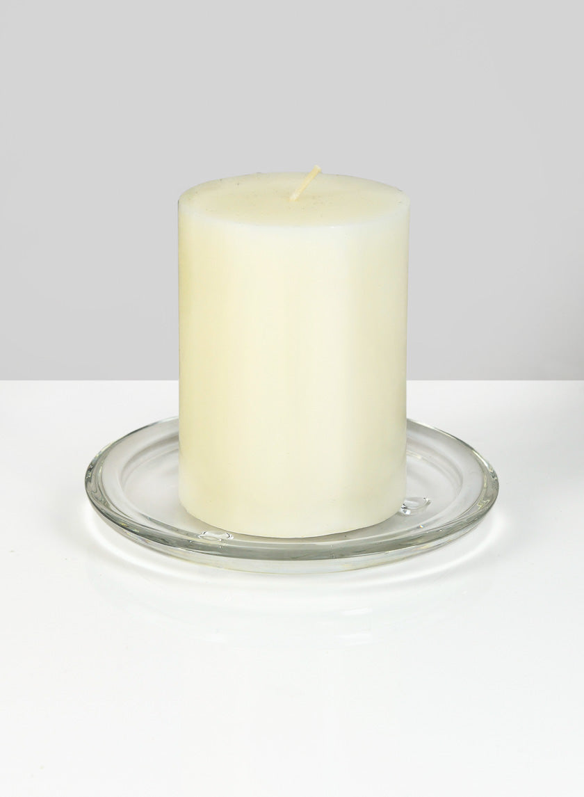 5.5in Wide Pillar Candle Plate Decor Jamaligarden