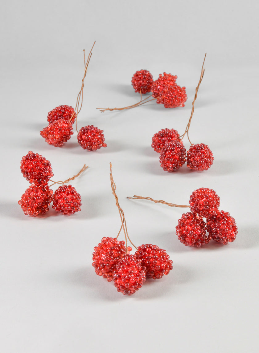 4in Long Beads Berries, 18pcs Decor Jamaligarden