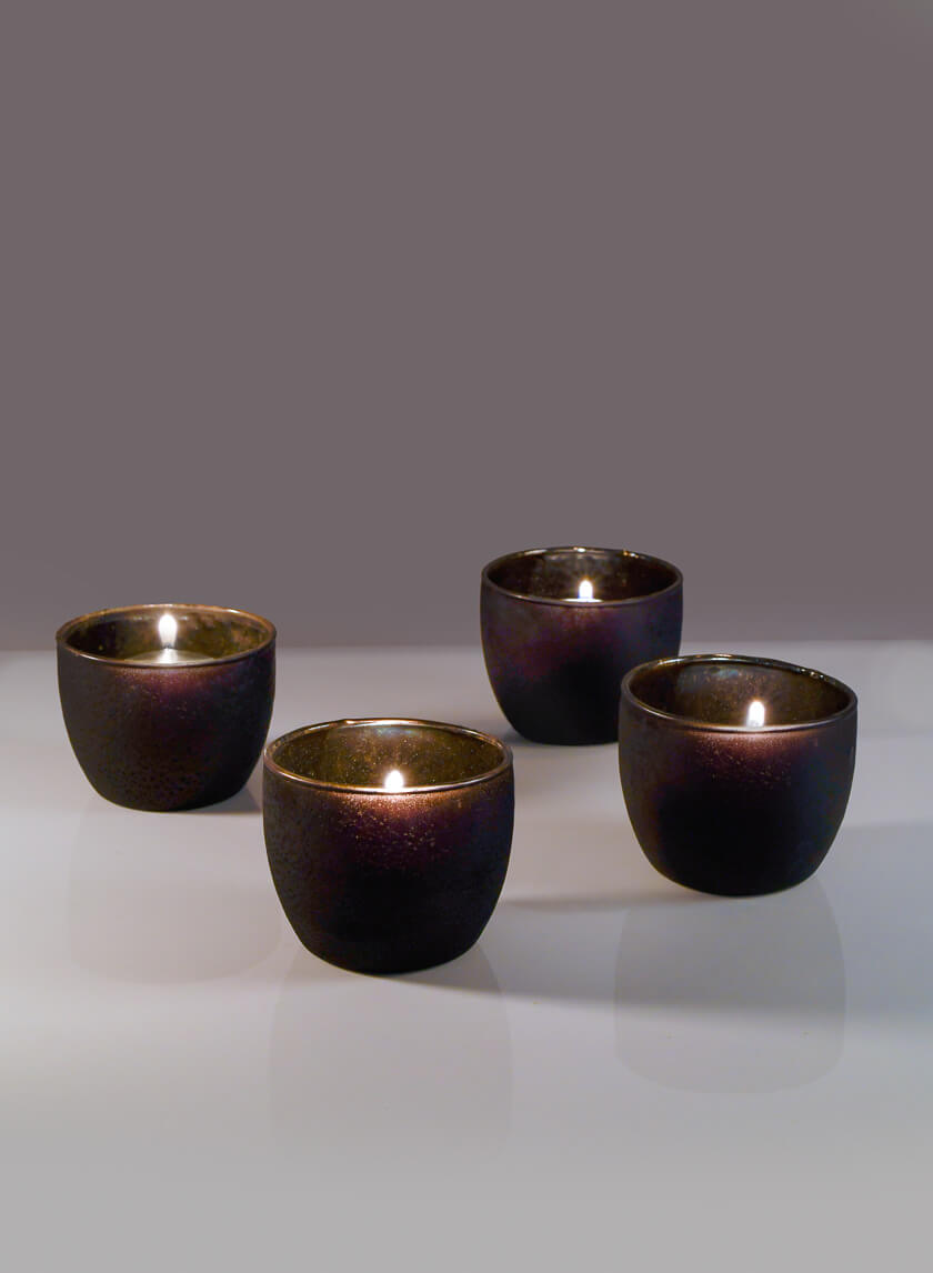 3.5in Wide Charcoal Frost Bowl Decor Jamaligarden