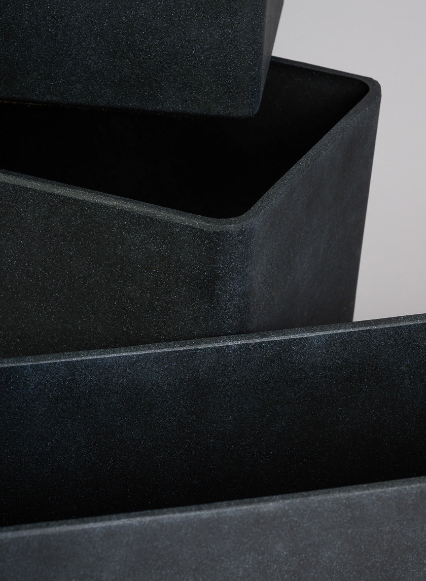 Campagna Black Classic Light Weight Window Box Decor Jamaligarden