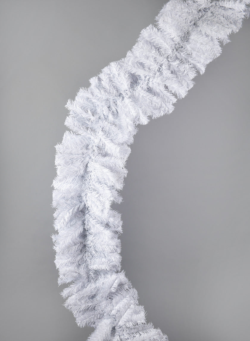 9ft Long White Pine Garland Decor Jamaligarden