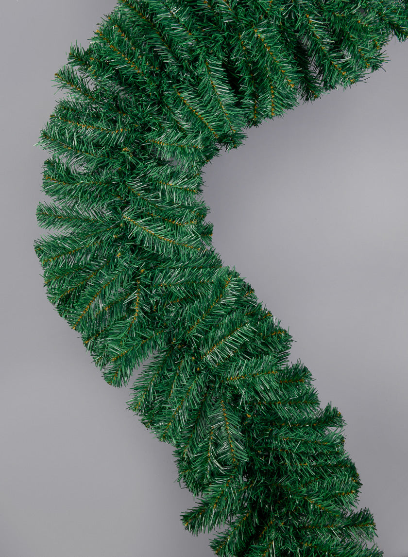 9ft Long Green Plastic Pine Garland Decor Jamaligarden