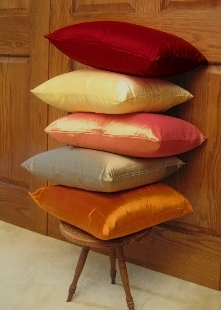 Dupioni Silk Pillows Decor Jamaligarden