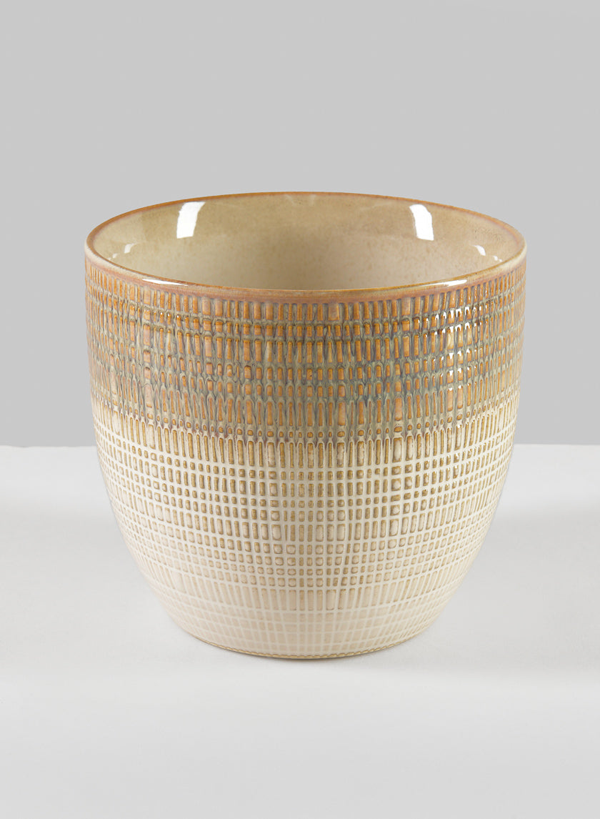 5in Tall Hinata Running Glazed Cachepot Decor Jamaligarden
