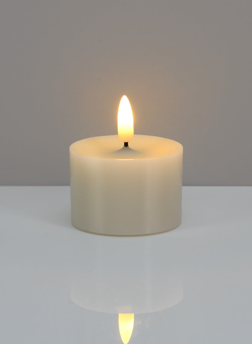 3D Flame Warm White LED Wax Candle Decor Jamaligarden