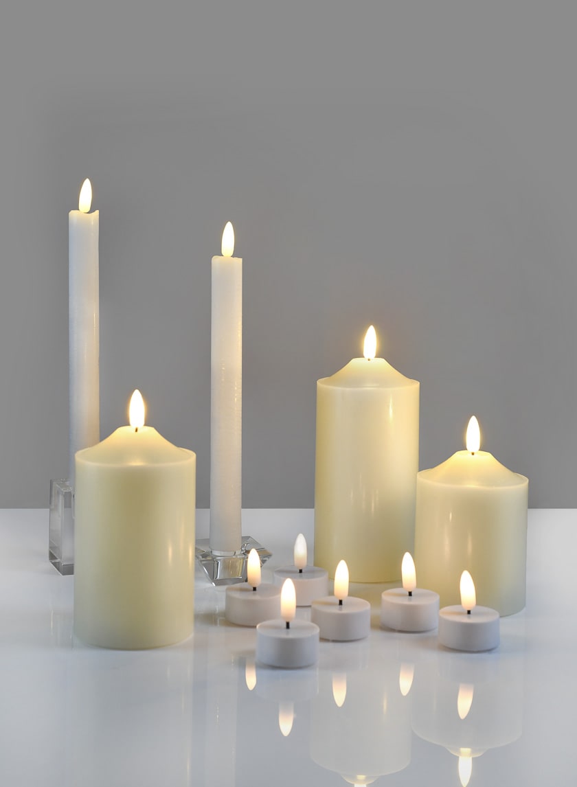 Willow Flame L.E.D Candles Decor Jamaligarden