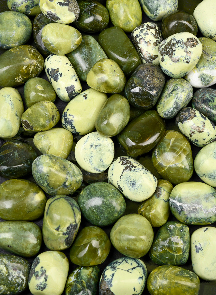 Tumbled Serpentine Stone, 1kg Decor Jamaligarden