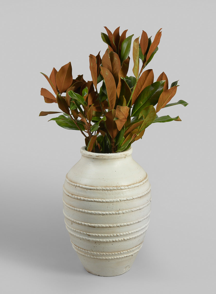 20in Tall Mykonos Krater Jar Ceramic Vase Decor Jamaligarden