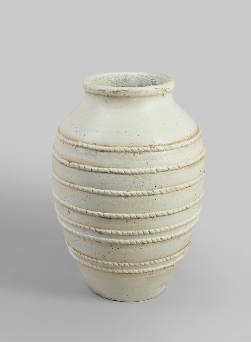20in Tall Mykonos Krater Jar Ceramic Vase Decor Jamaligarden