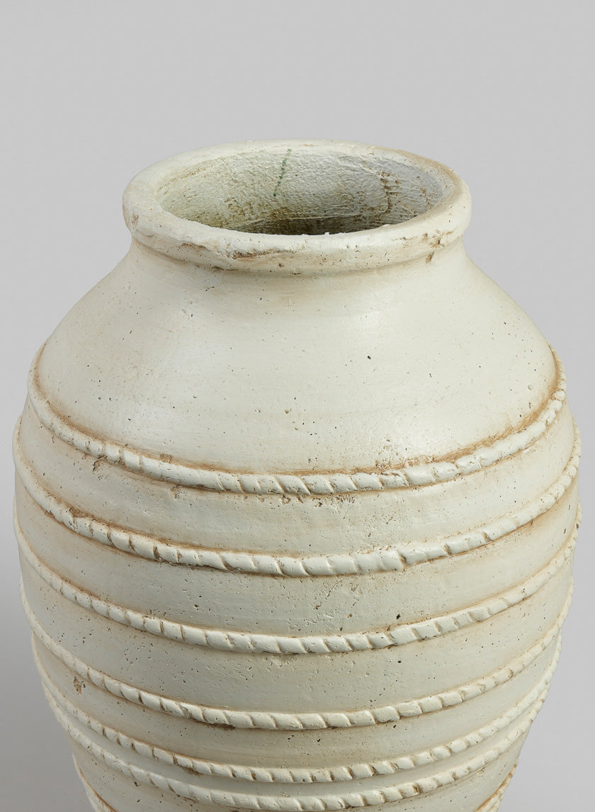20in Tall Mykonos Krater Jar Ceramic Vase Decor Jamaligarden