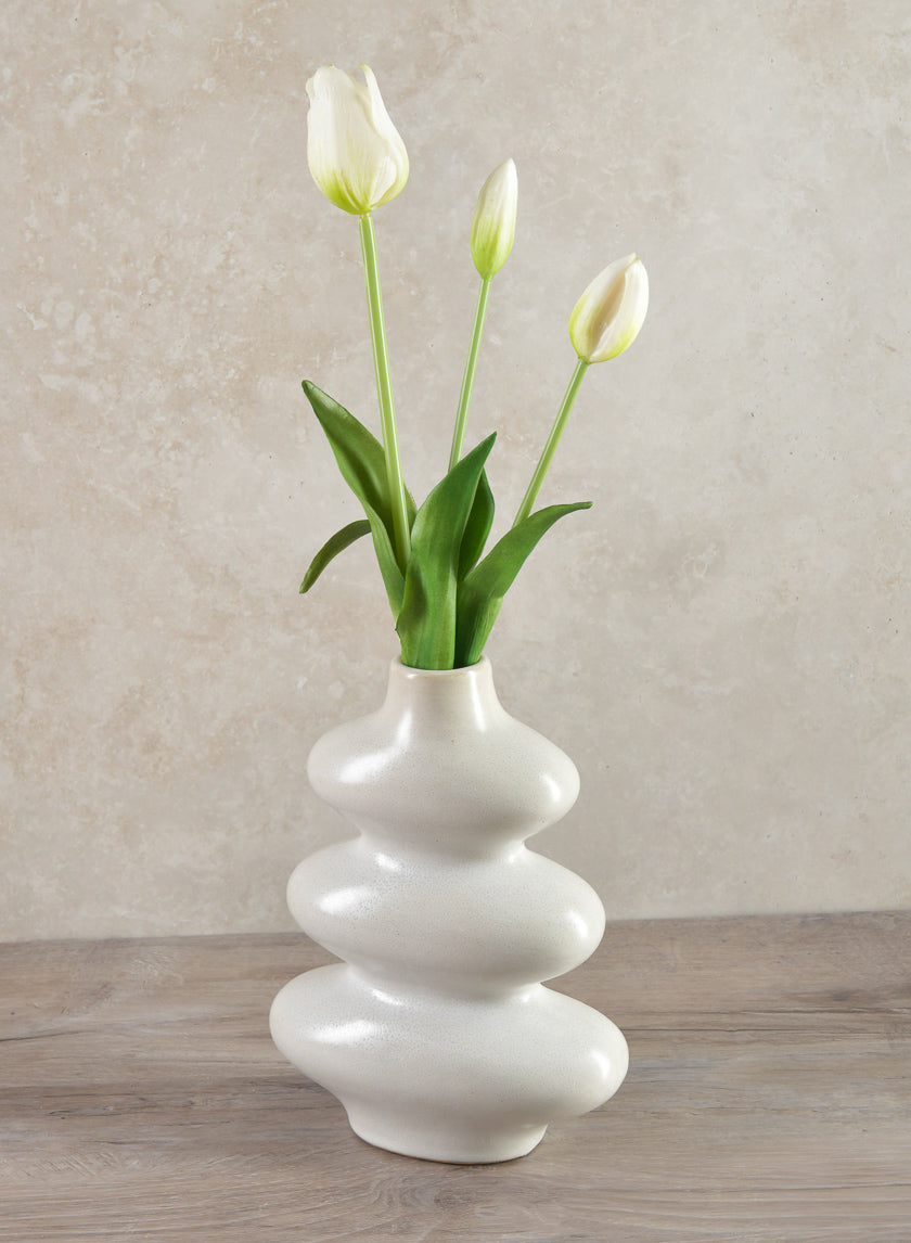 9in Tall Nuage Deco Ceramic Vase Decor Jamaligarden