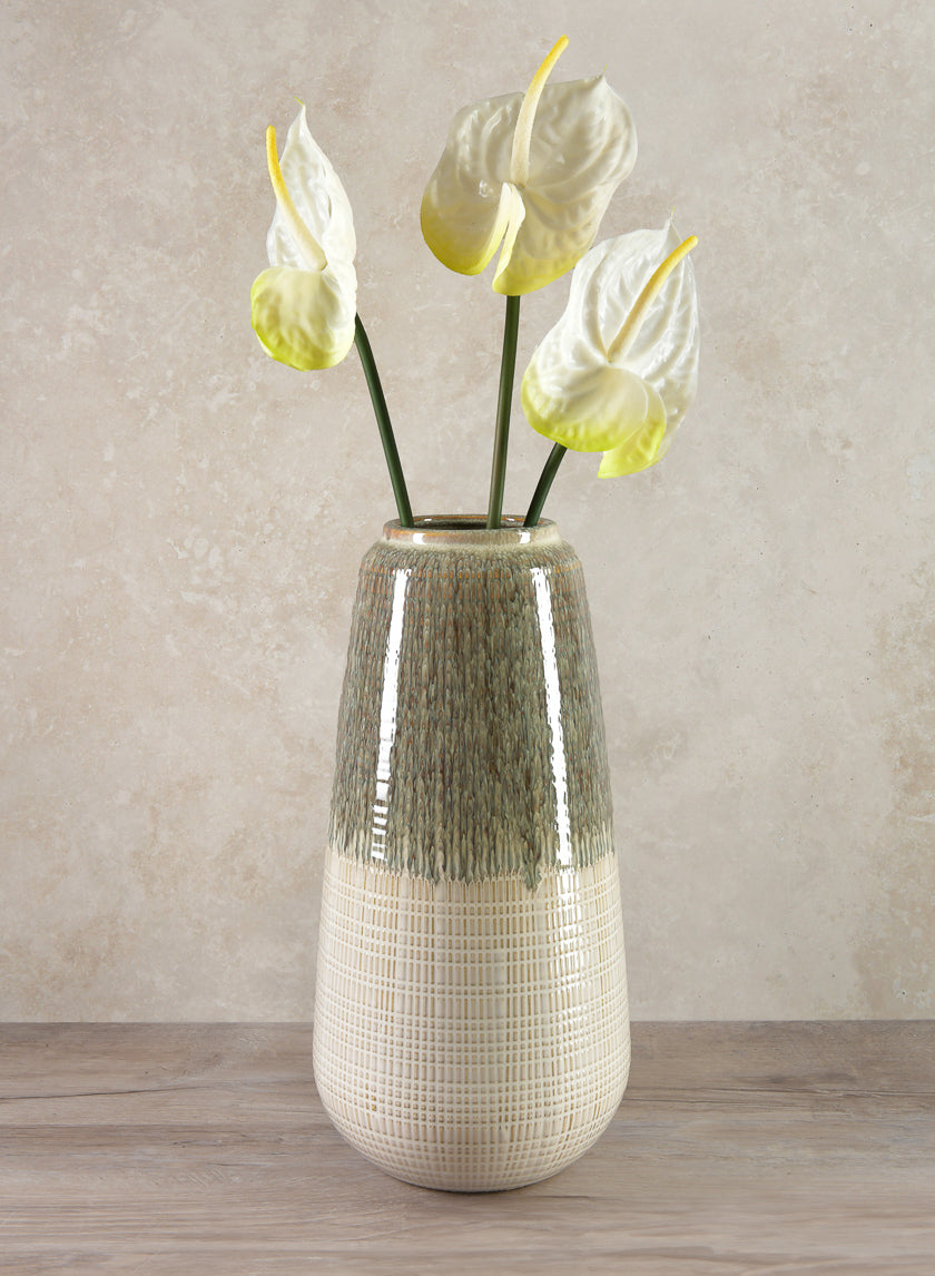 15in Tall Hinata Glazed Vase Decor Jamaligarden