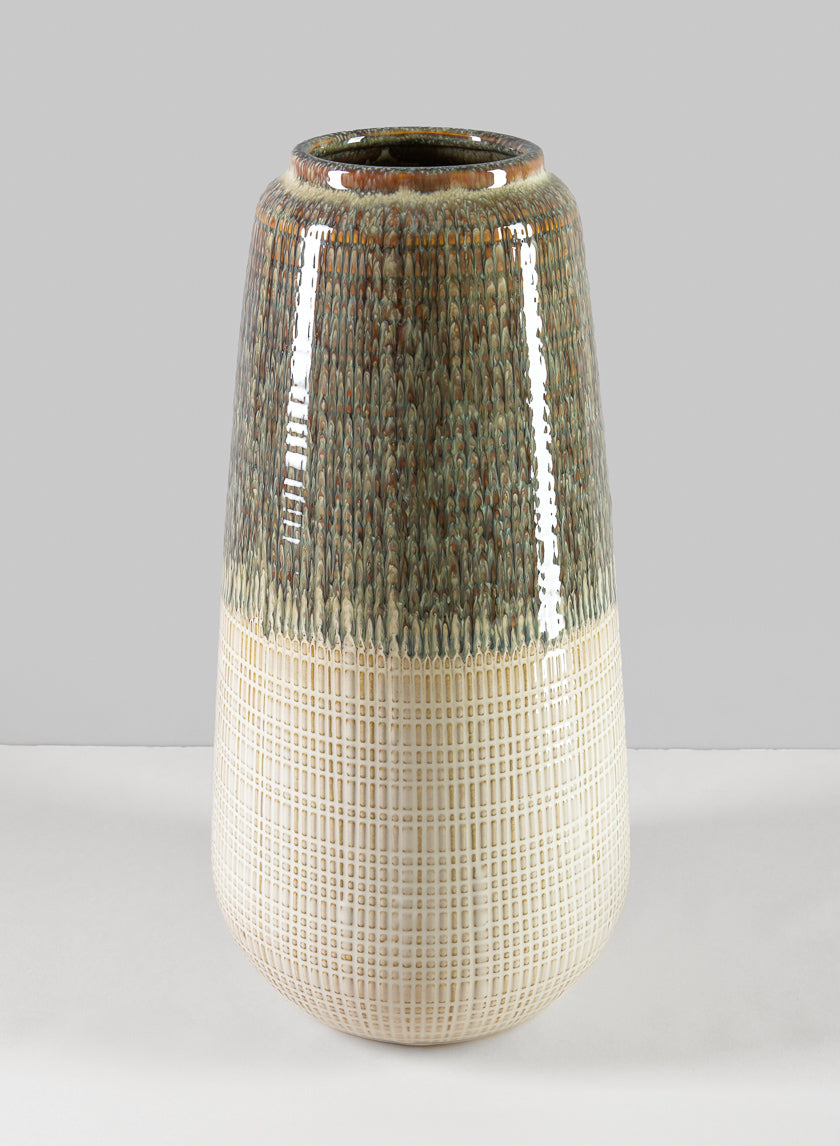 15in Tall Hinata Glazed Vase Decor Jamaligarden