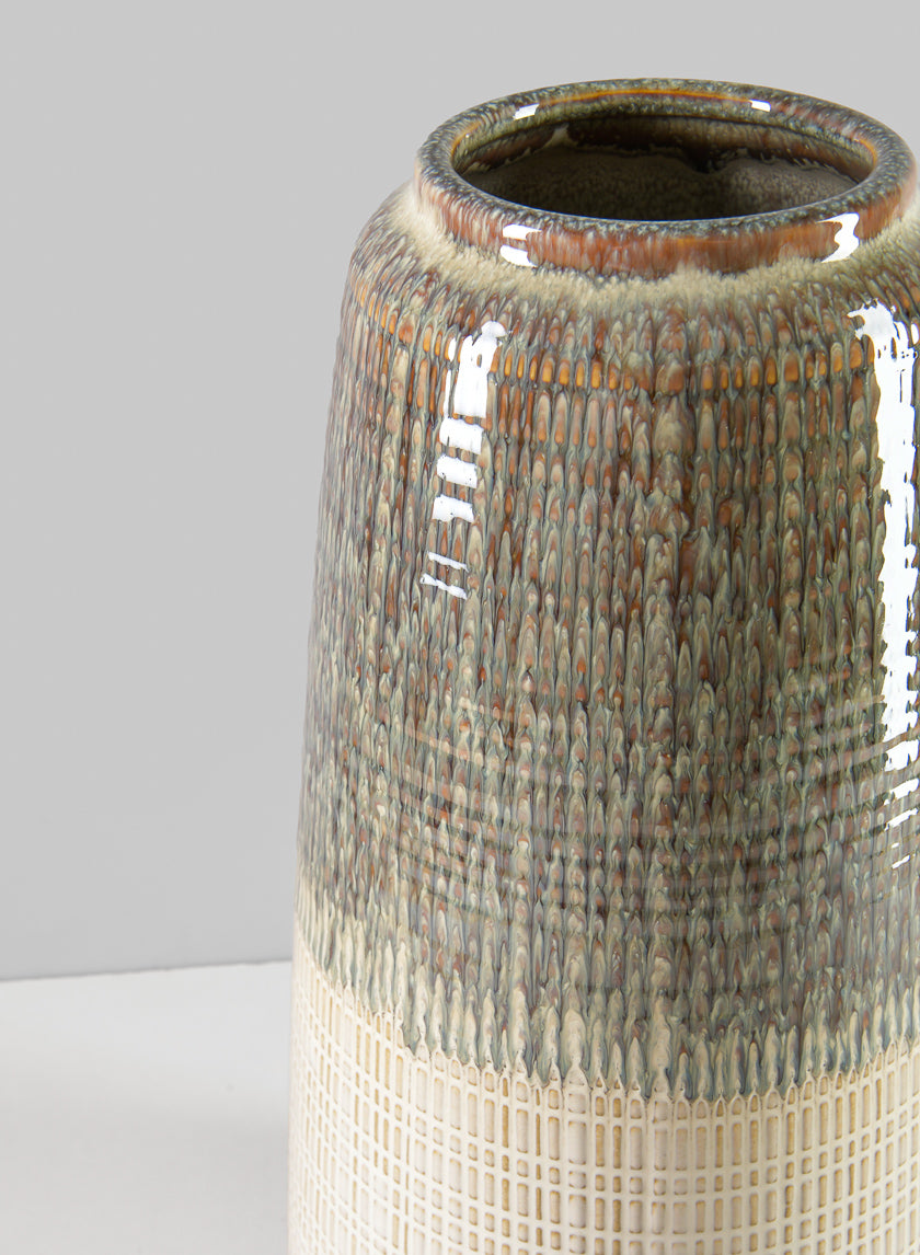 15in Tall Hinata Glazed Vase Decor Jamaligarden