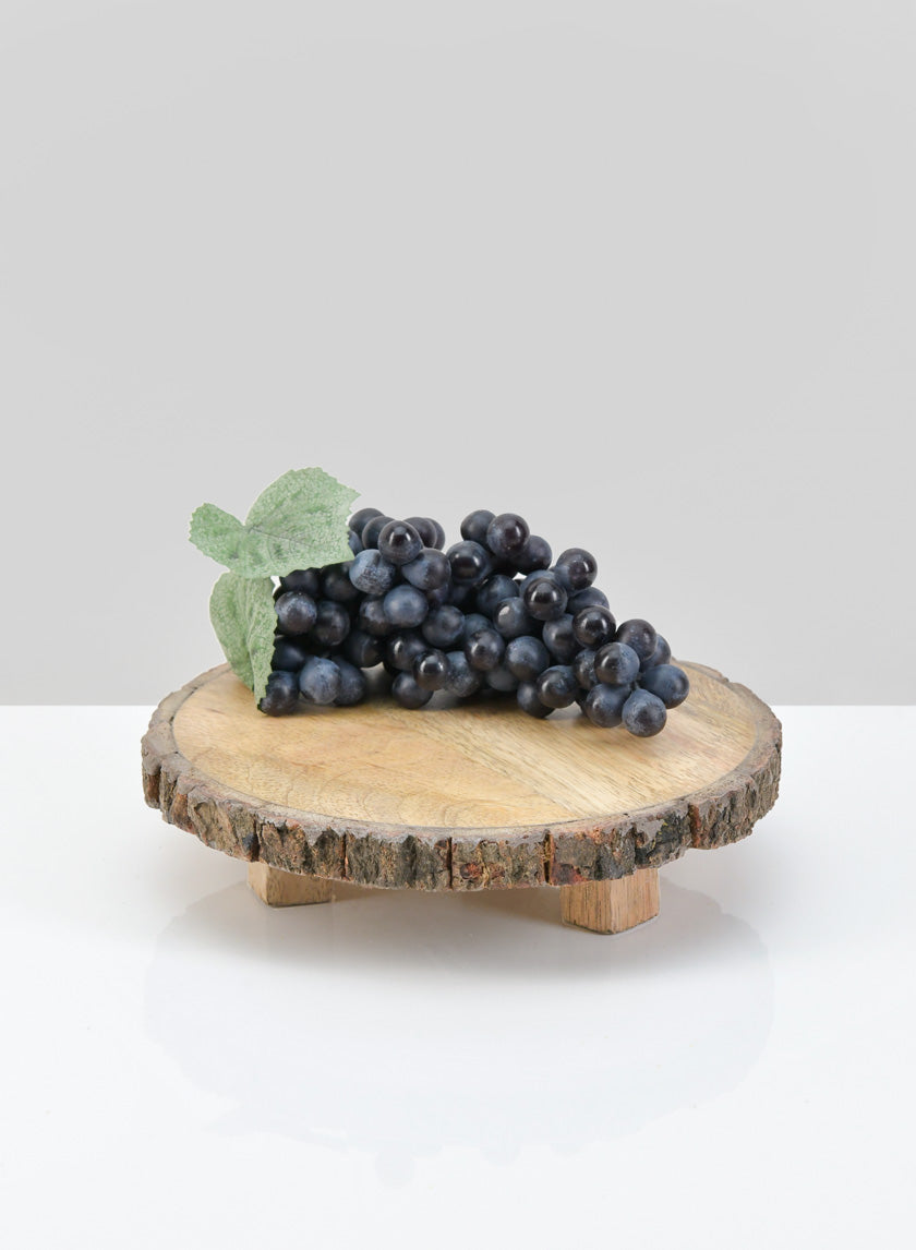 6.5in Wide Bark Edge Wood Stand Decor Jamaligarden