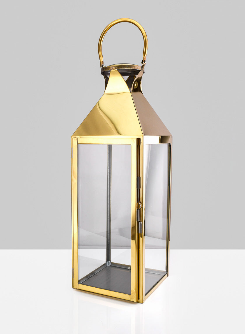 Gold Soho Stainless Steel Lanterns Decor Jamaligarden