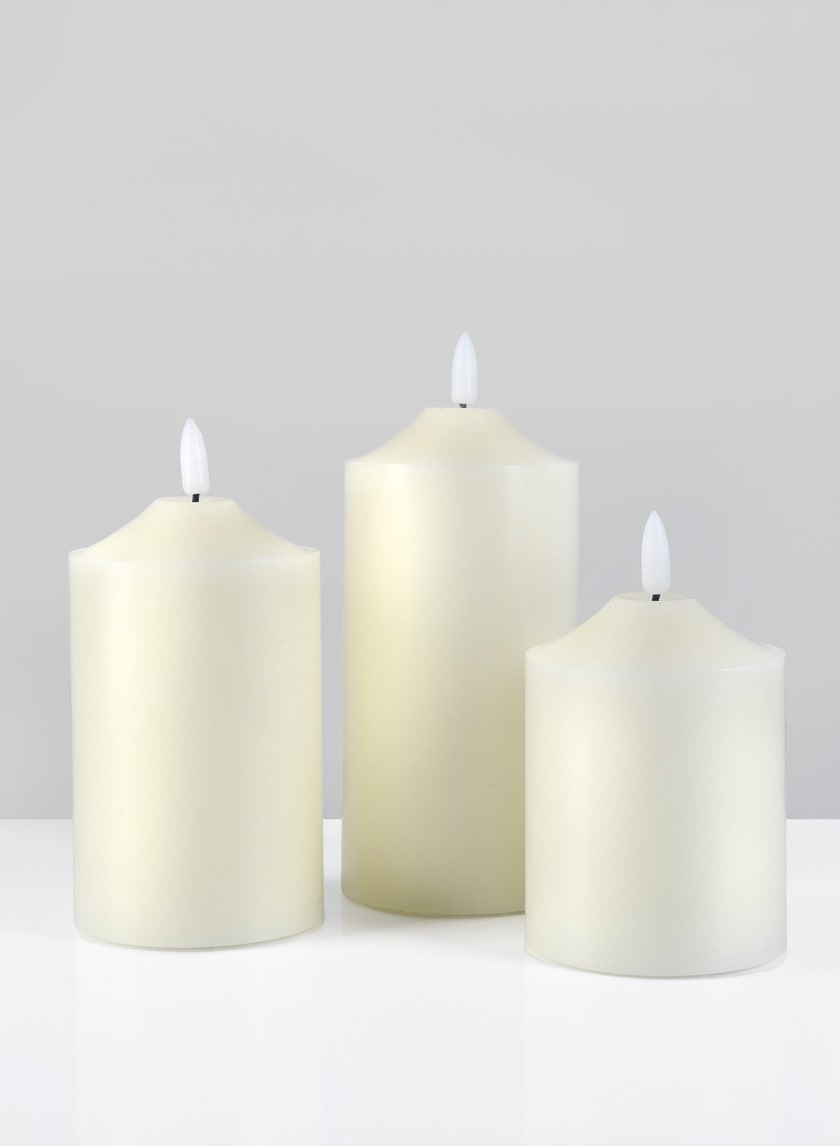 Willow Flame L.E.D Candles Decor Jamaligarden