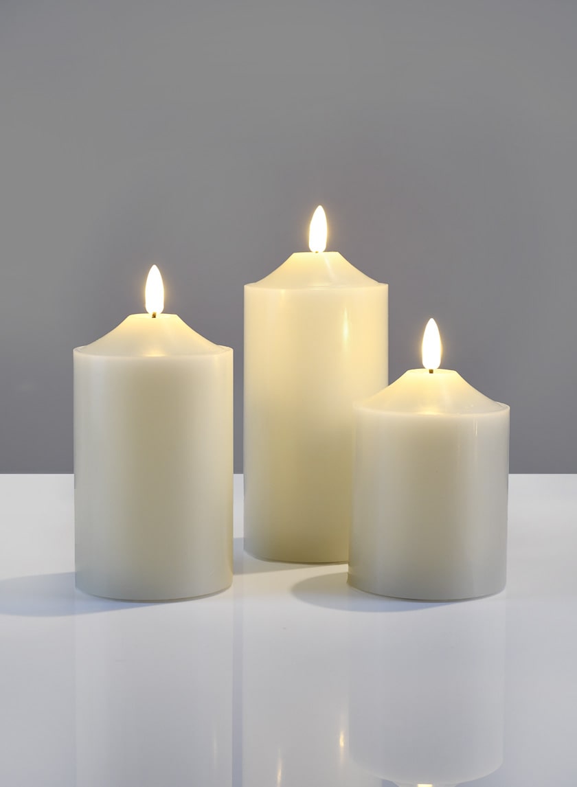 Willow Flame L.E.D Candles Decor Jamaligarden