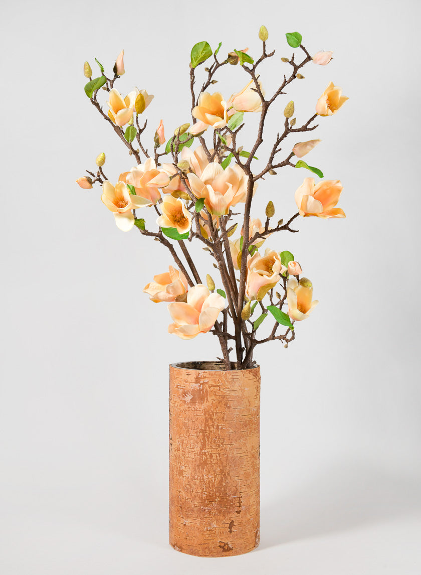 42in Long Peach Magnolia Blossom Branch Decor Jamaligarden