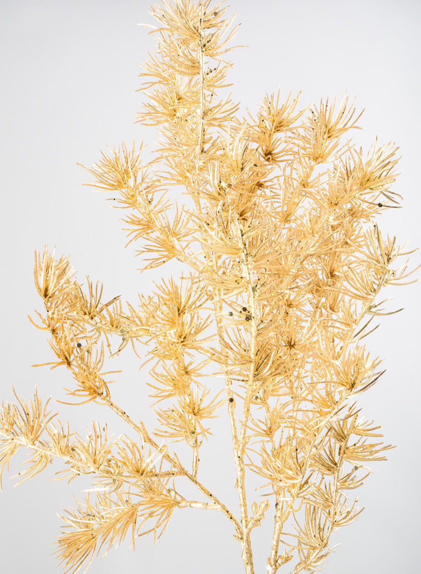 36in Long Gold Japanese Pine Branch Decor Jamaligarden
