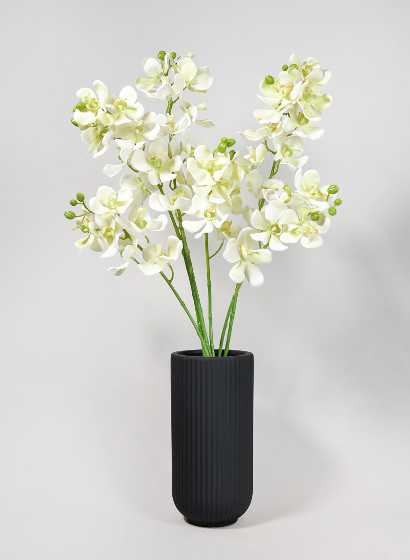 33in Long Green Double Orchid Stem Decor Jamaligarden