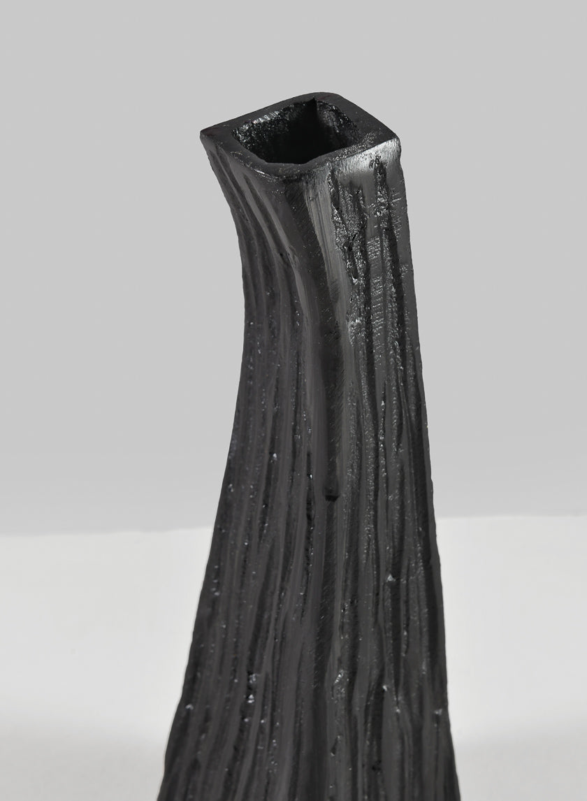 8in Tall Aluminum Emma Barn Style Black Mini Vase Decor Jamaligarden