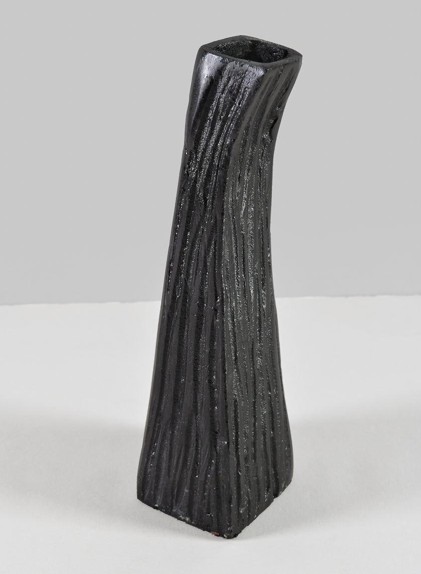 8in Tall Aluminum Emma Barn Style Black Mini Vase Decor Jamaligarden