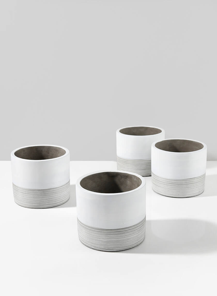 4.25in Tall Akureyri Matte Ceramic Cylinder Decor Jamaligarden