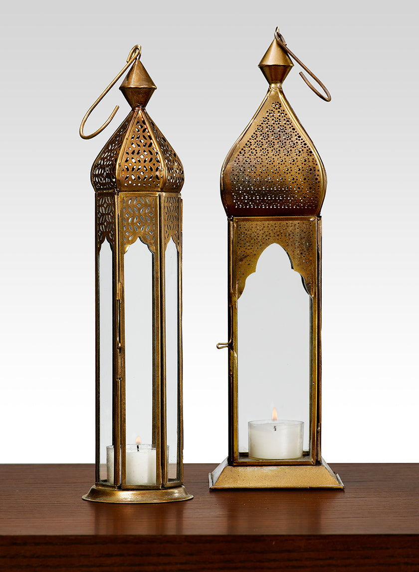 Antique Bronze Mahal & Taj Square Lantern Decor Jamaligarden