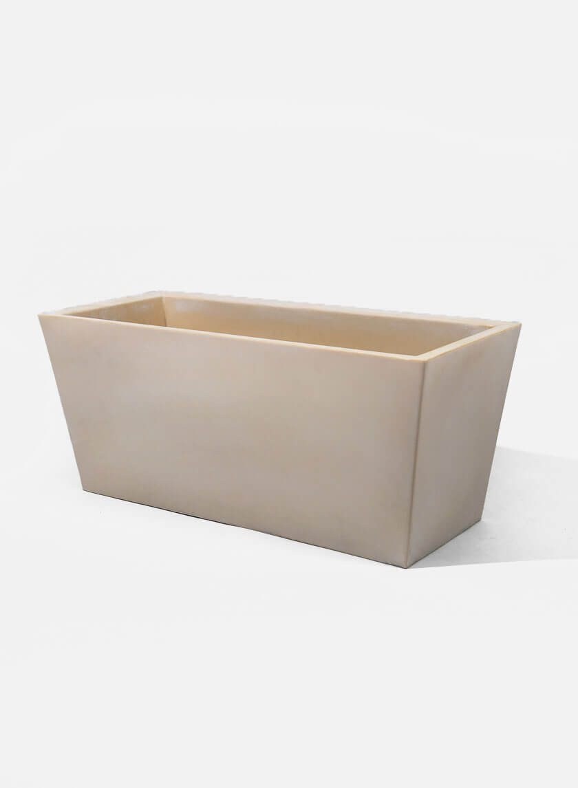 33in Long Antique White Stone Window Box Decor Jamaligarden