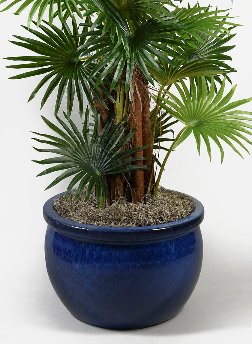 Falling Blue Bavarian Pots Decor Jamaligarden