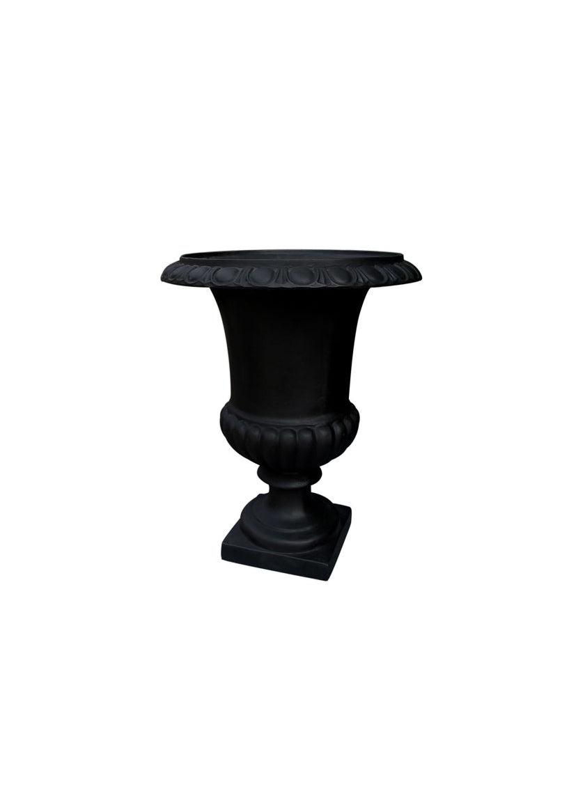 18in Tall Black Urn Decor Jamaligarden