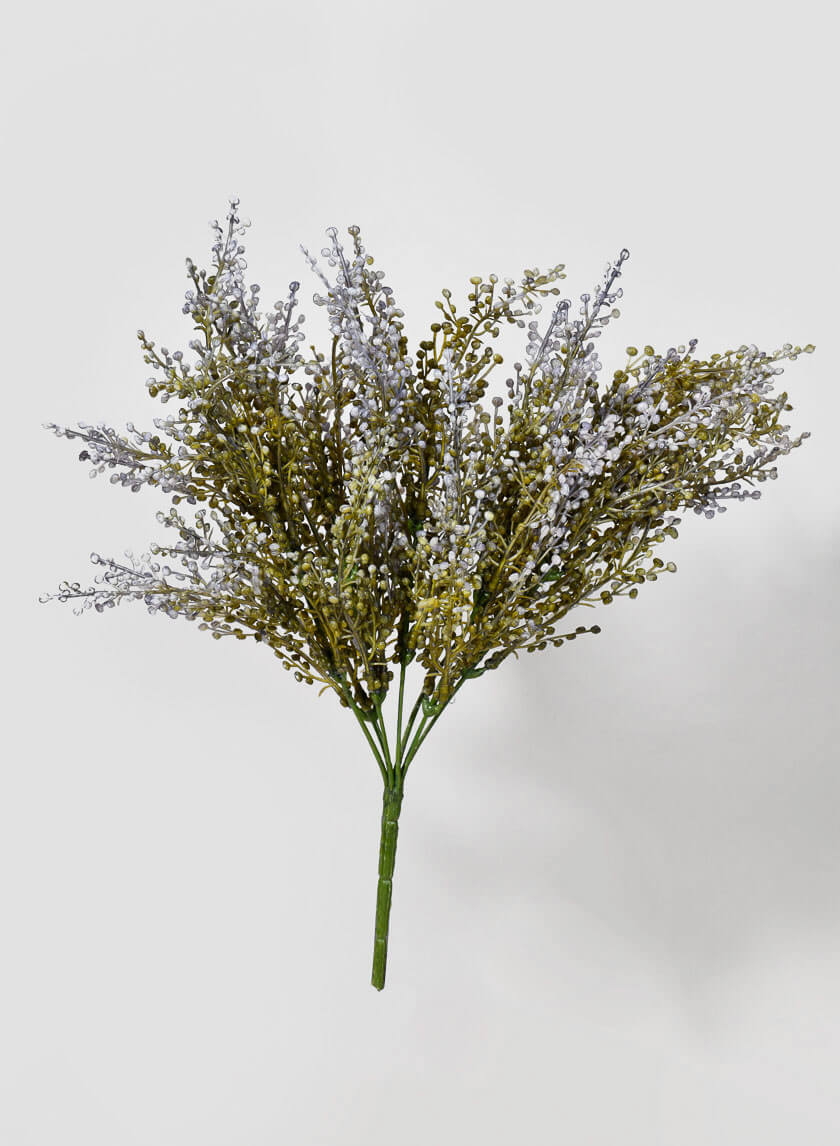 14.5in Long Blue Wild Heather Bush Decor Jamaligarden