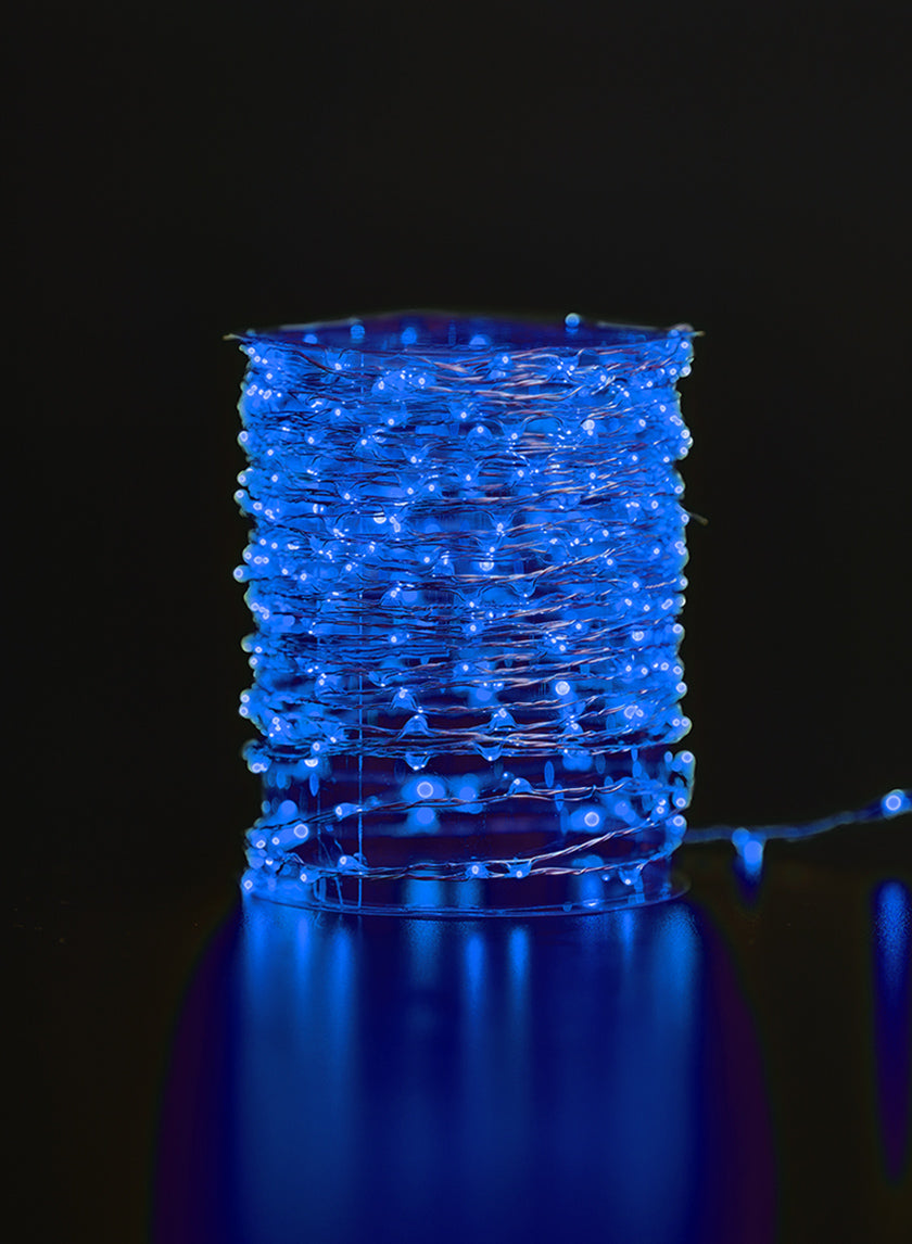 Blue Naked Wire L.E.D. Lights String Decor Jamaligarden