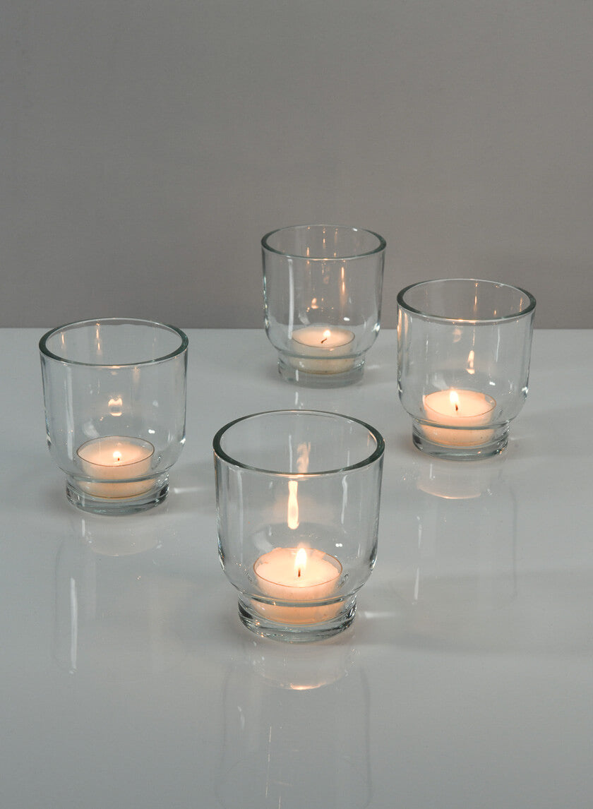 3.25in Tall Campana Glass Candleholder, Small Decor Jamaligarden