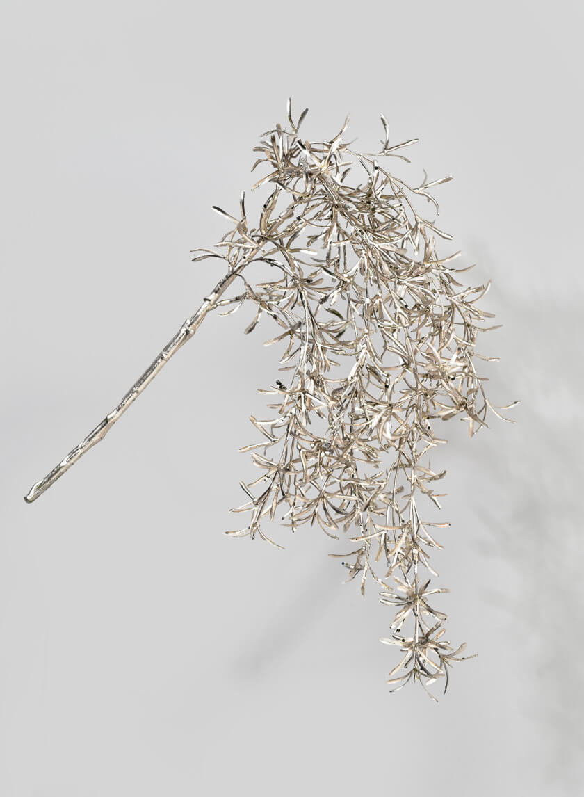 26in Long Metallic Champagne Rosemary Spray Decor Jamaligarden