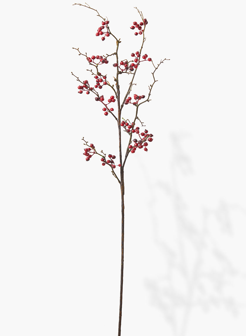 45in Long Tall Red Berry Branch Decor Jamaligarden