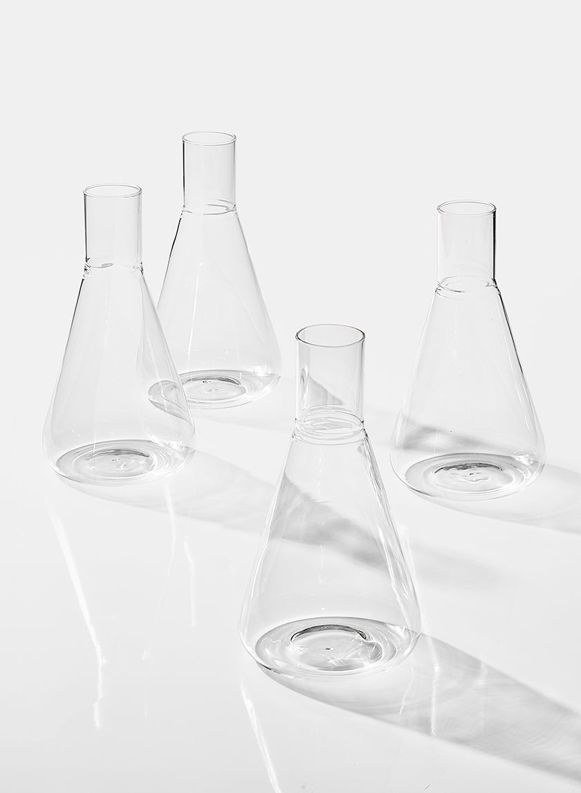 Chemist Flask Bud Glass Vase Decor Jamaligarden