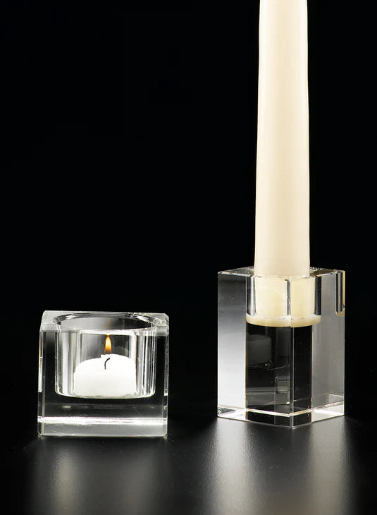 Square Crystal Candleholders Decor Jamaligarden