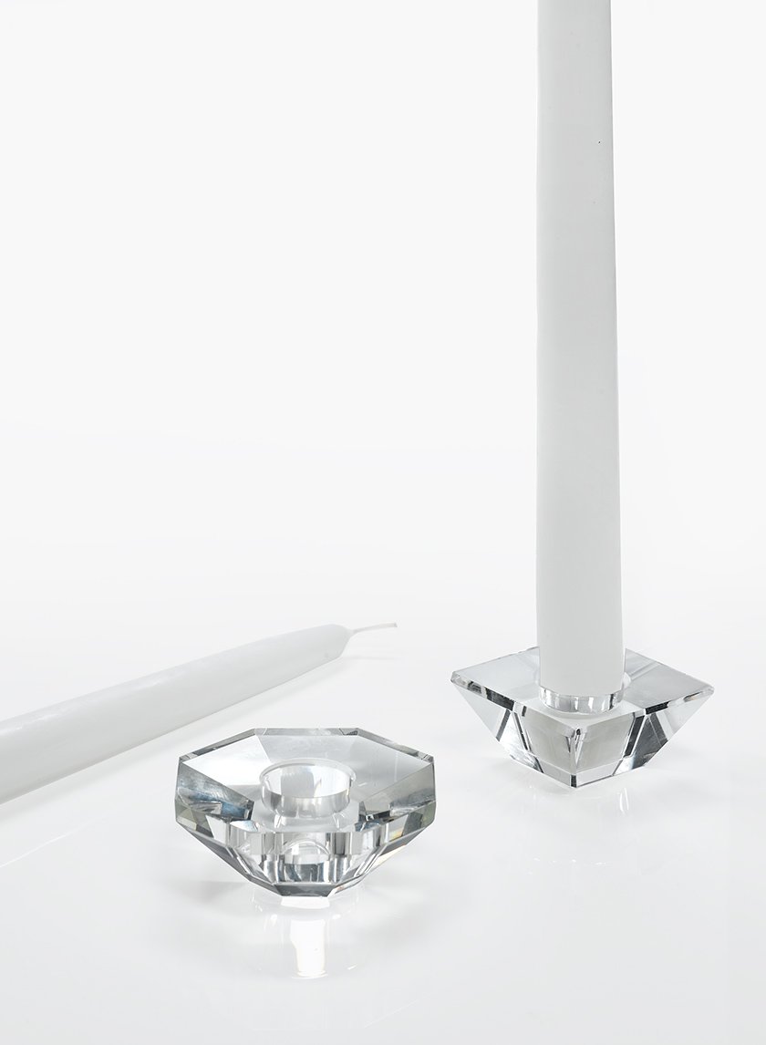 Crystal Taper Holders Decor Jamaligarden