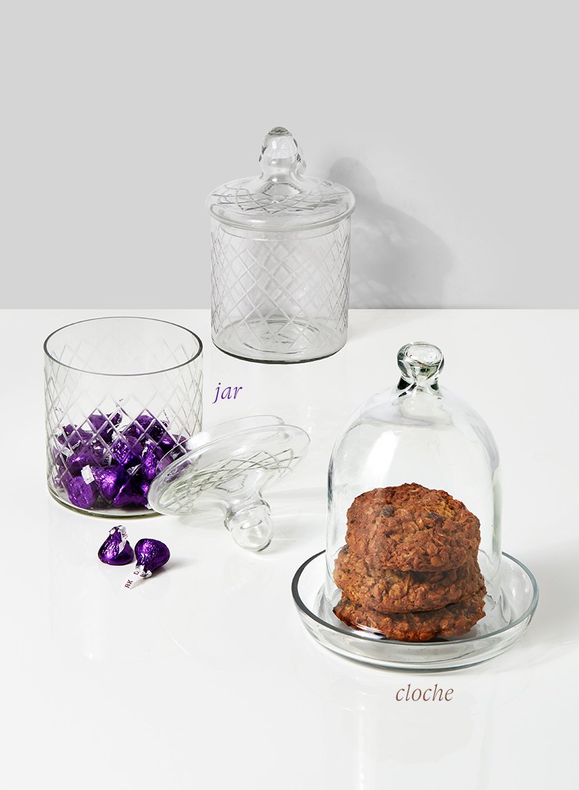 Glass Cloche With Plate Decor Jamaligarden