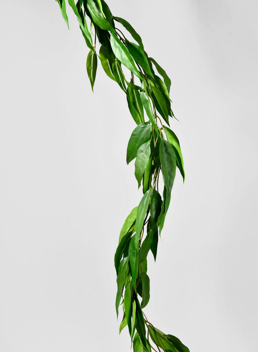 74in Long Leaf Eucalyptus Garland Decor Jamaligarden