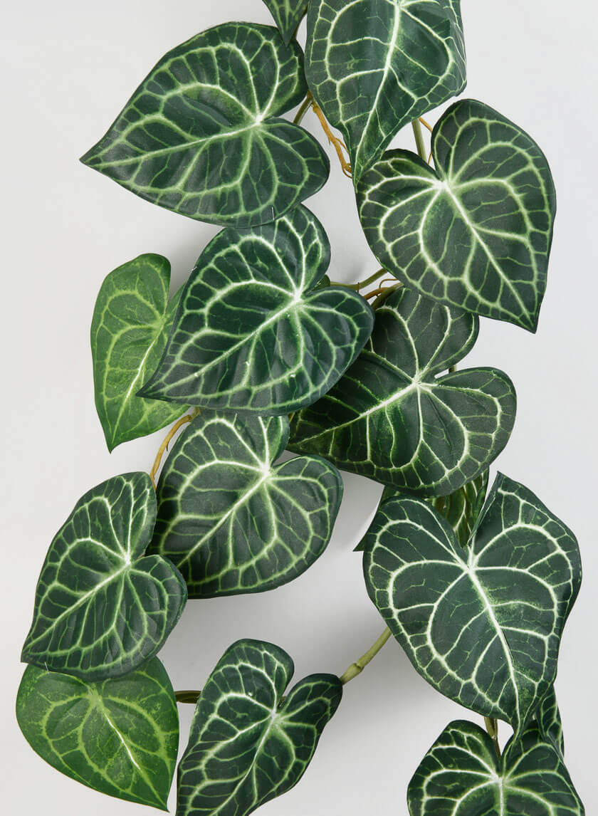 41in Long Anthurium Leaf Vine Decor Jamaligarden