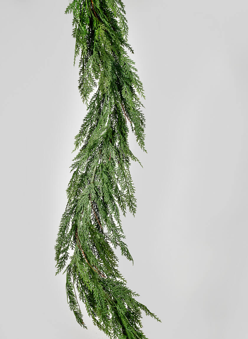6ft Long Cypress Garland Decor Jamaligarden