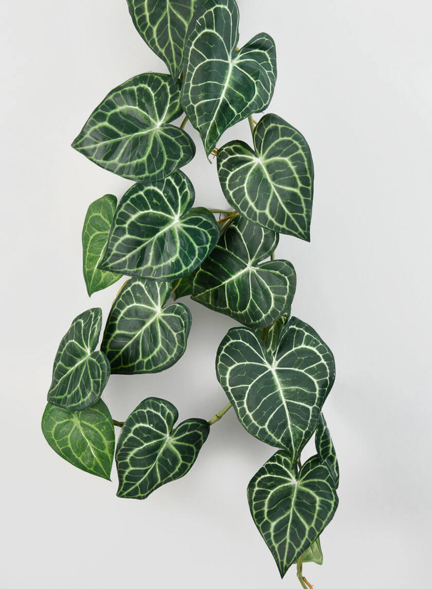 41in Long Anthurium Leaf Vine Decor Jamaligarden