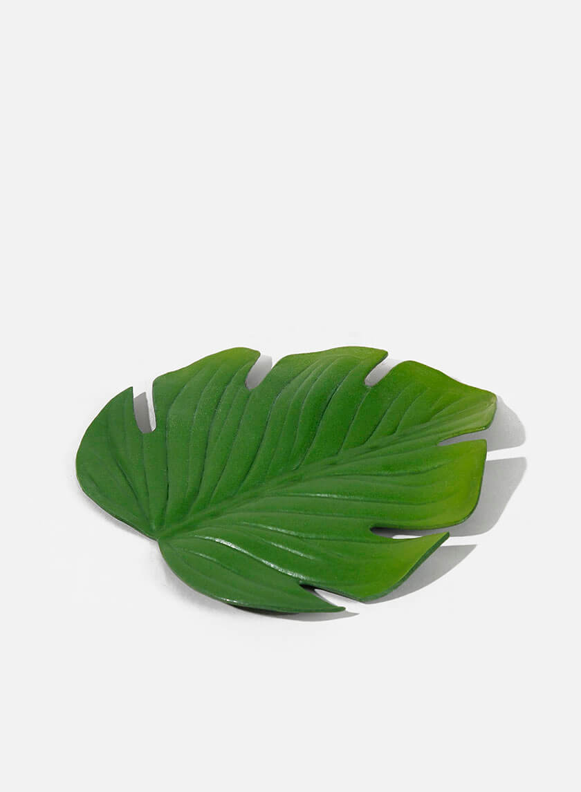 5in Long Monstera Leaf Coaster Decor Jamaligarden