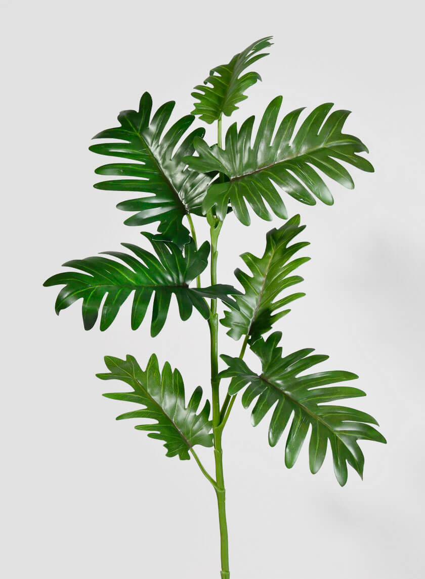 35.5in Long Philodendron Leaf Spray Decor Jamaligarden