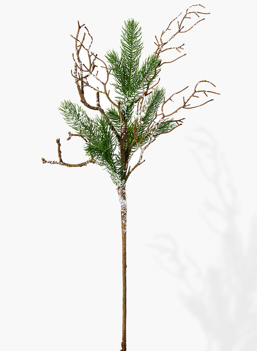 28in Long Iced Pine Branch Decor Jamaligarden