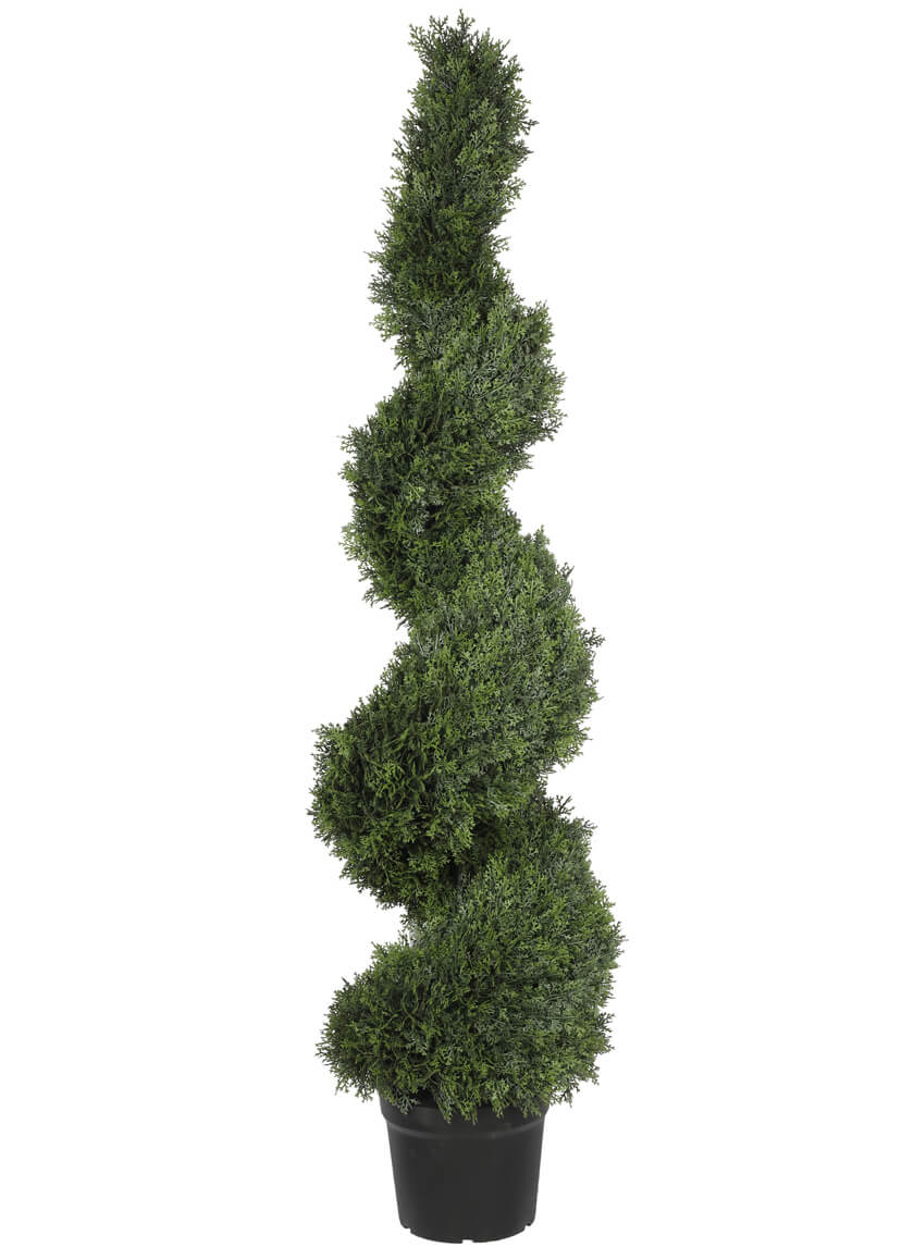 5ft Tall Faux Cypress Spiral Tree Decor Jamaligarden