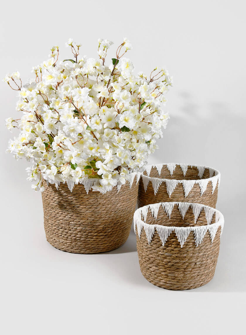 Timbuktu Cattails Basket Decor Jamaligarden